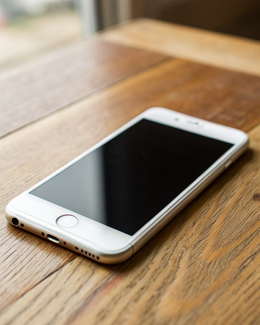 Matte white smartphone with a smooth fired-ceramic back panel catching soft light, triple rear camera, slim metal frame, angled view, no branding